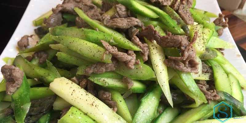 Hình ảnh măng tây xào thịt bò