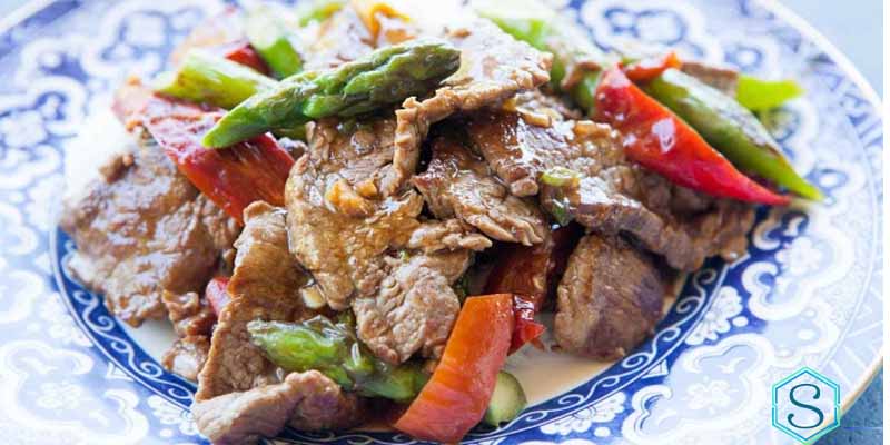 Hình ảnh măng tây xào thịt bò