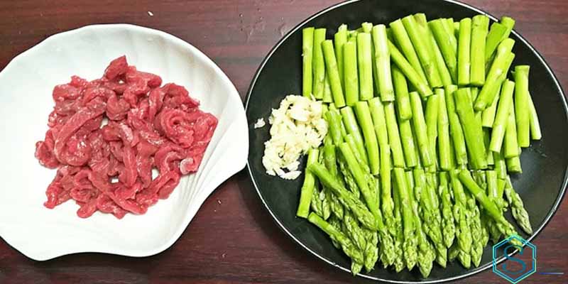 Hình ảnh măng tây xào thịt bò