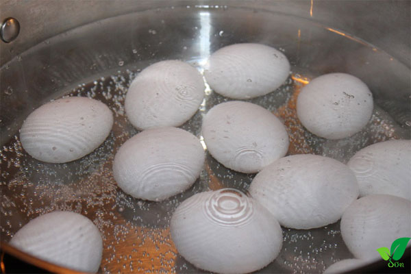 Luộc trứng không bị nứt vỏ