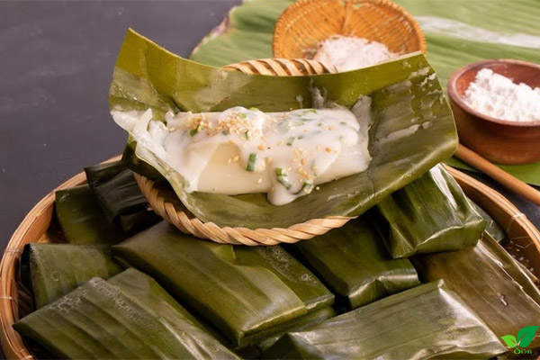 Bánh gạo gói lá chuối